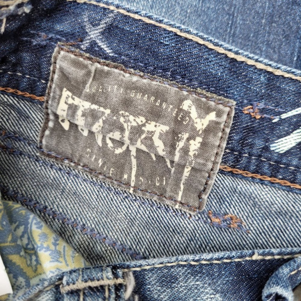 SOLD: Mavi Matt Denim Blue Jeans 30x30 Distressed Nordstrom's Eco Luxury - Picture 8 of 8